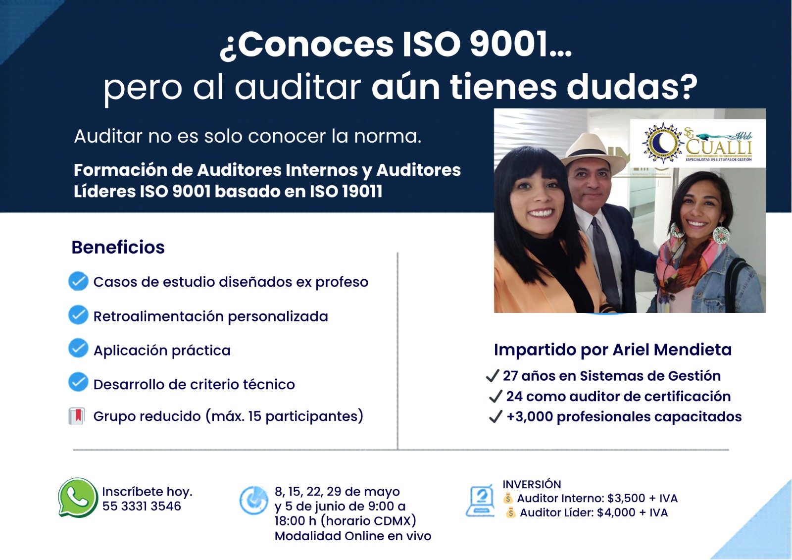 Curso Formación de Auditores Internos y Auditores Líderes